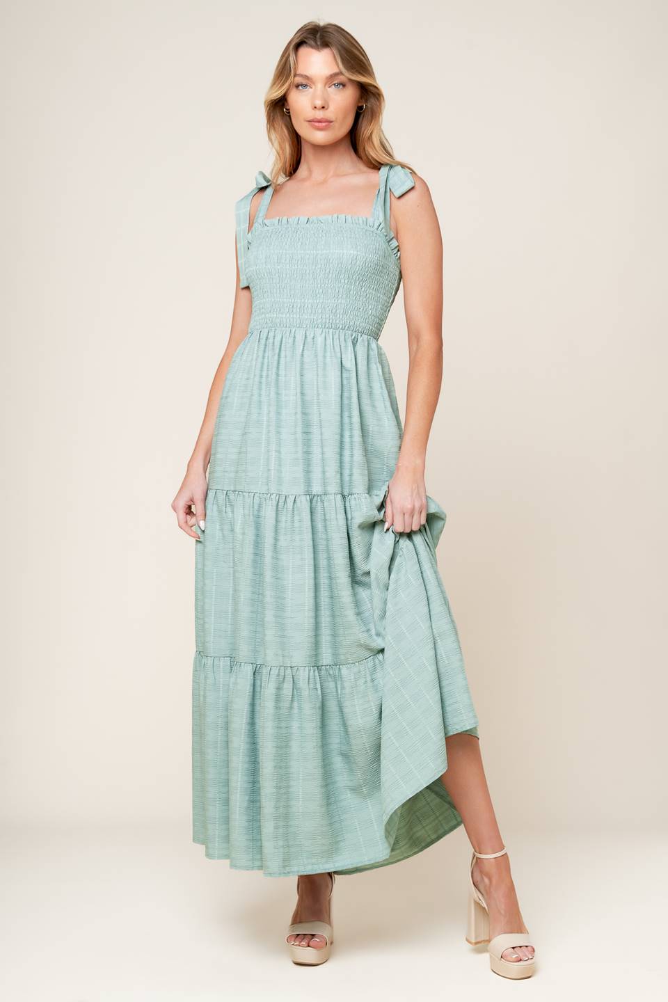HORIZONS AHEAD WOVEN MAXI DRESS Flying Tomato
